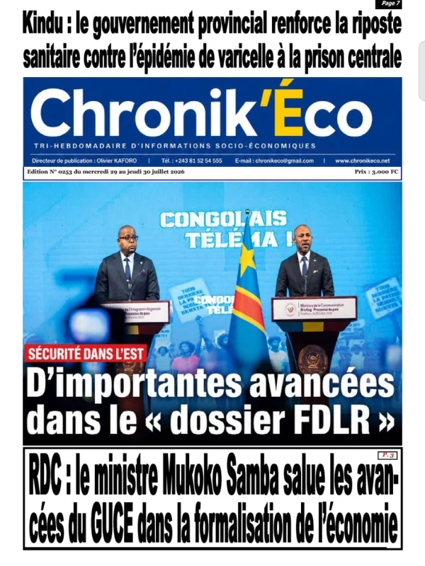 Edition N° 0253 du mercredi 29 au jeudi 30 juillet 2026