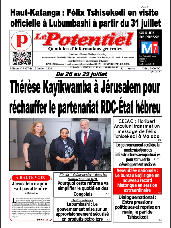 Édition  N° 9356 Lundi 27 juillet 2026